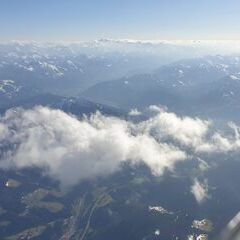 Flugwegposition um 15:58:11: Aufgenommen in der Nähe von Gemeinde St. Martin am Tennengebirge, Österreich in 3628 Meter